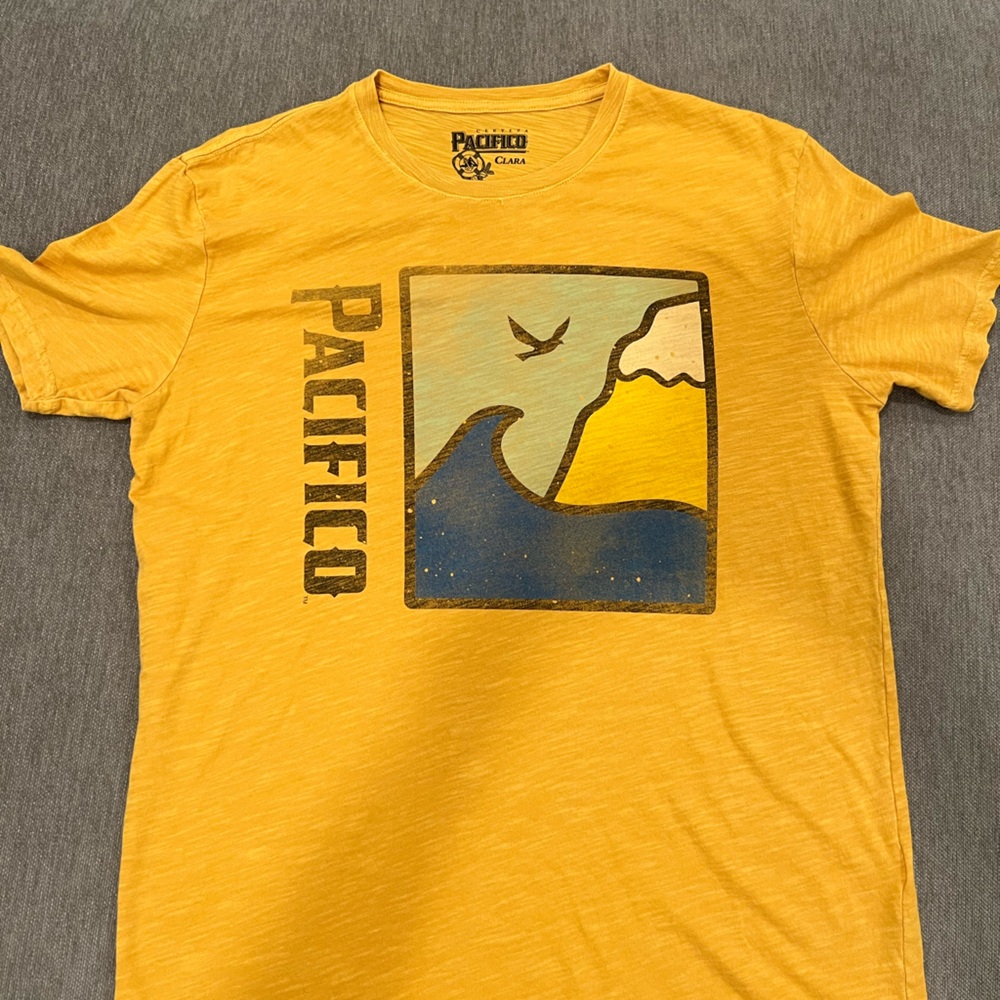 Lucky Brand Yellow Graphic Tee